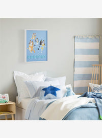 Cuadro decorativo con textura de Bluey