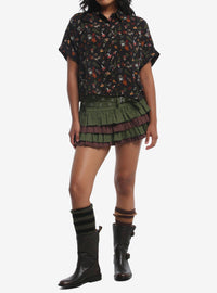 Camisa Halloween de animalitos del bosque para niñas
