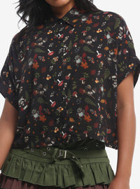 Camisa Halloween de animalitos del bosque para niñas