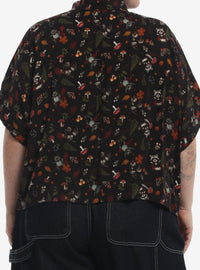 Camisa Halloween de criaturas del bosque, talla plus