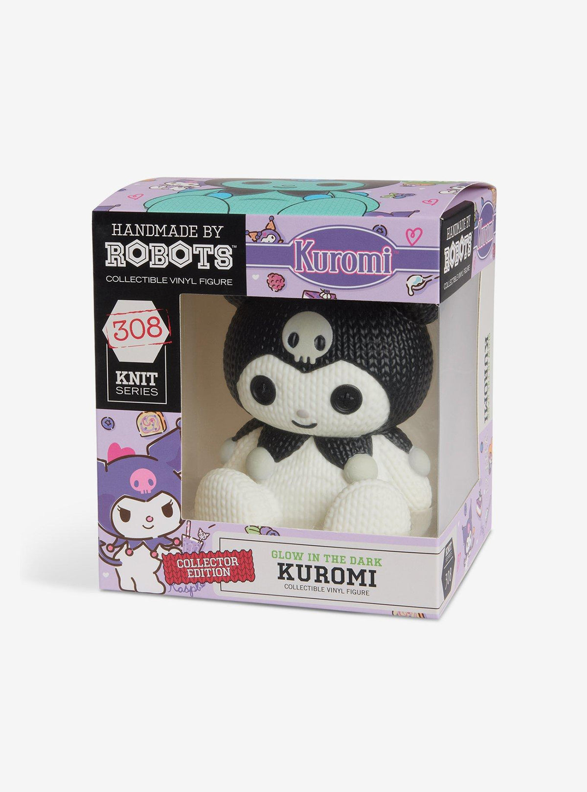 Kuromi #308: figura de vinilo que brilla en la oscuridad