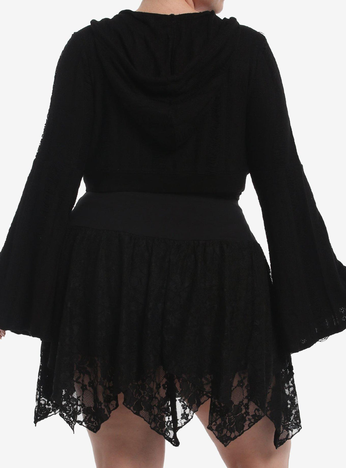 Bolero tejido Cosmic Aura con capucha, talla grande