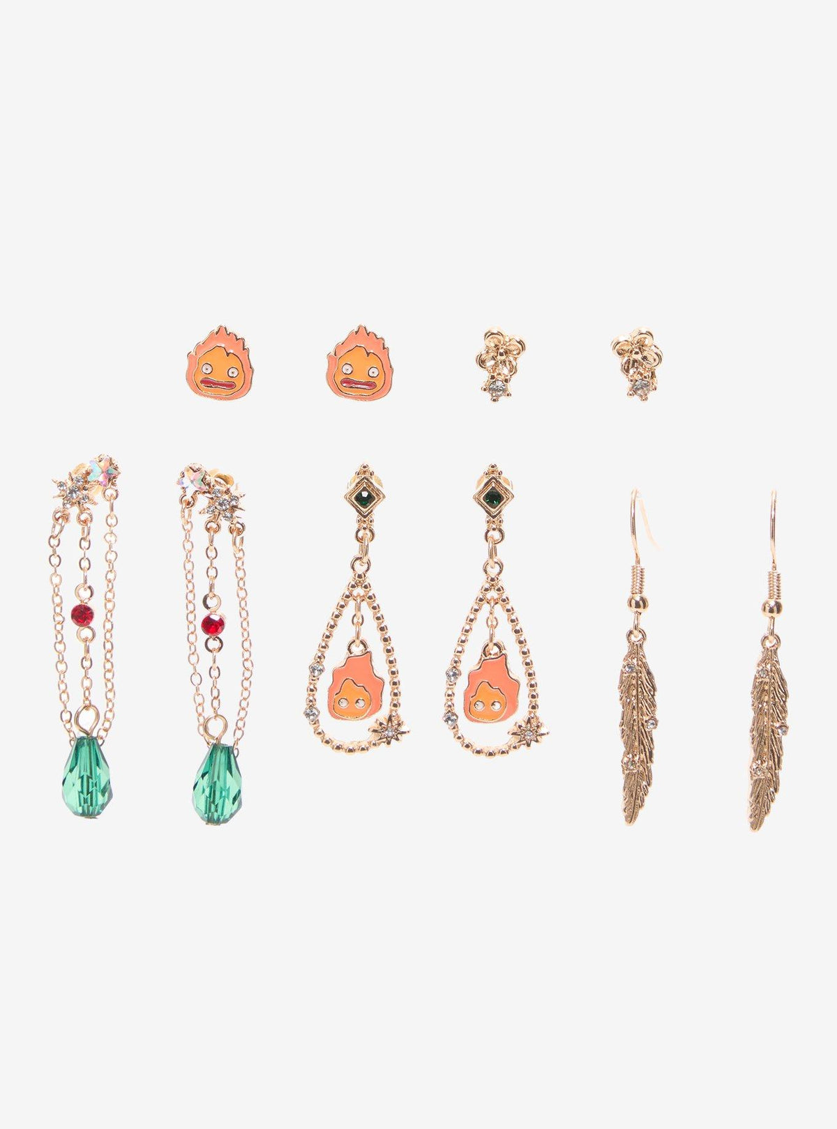 Set de aros de Calcifer - El increíble castillo vagabundo