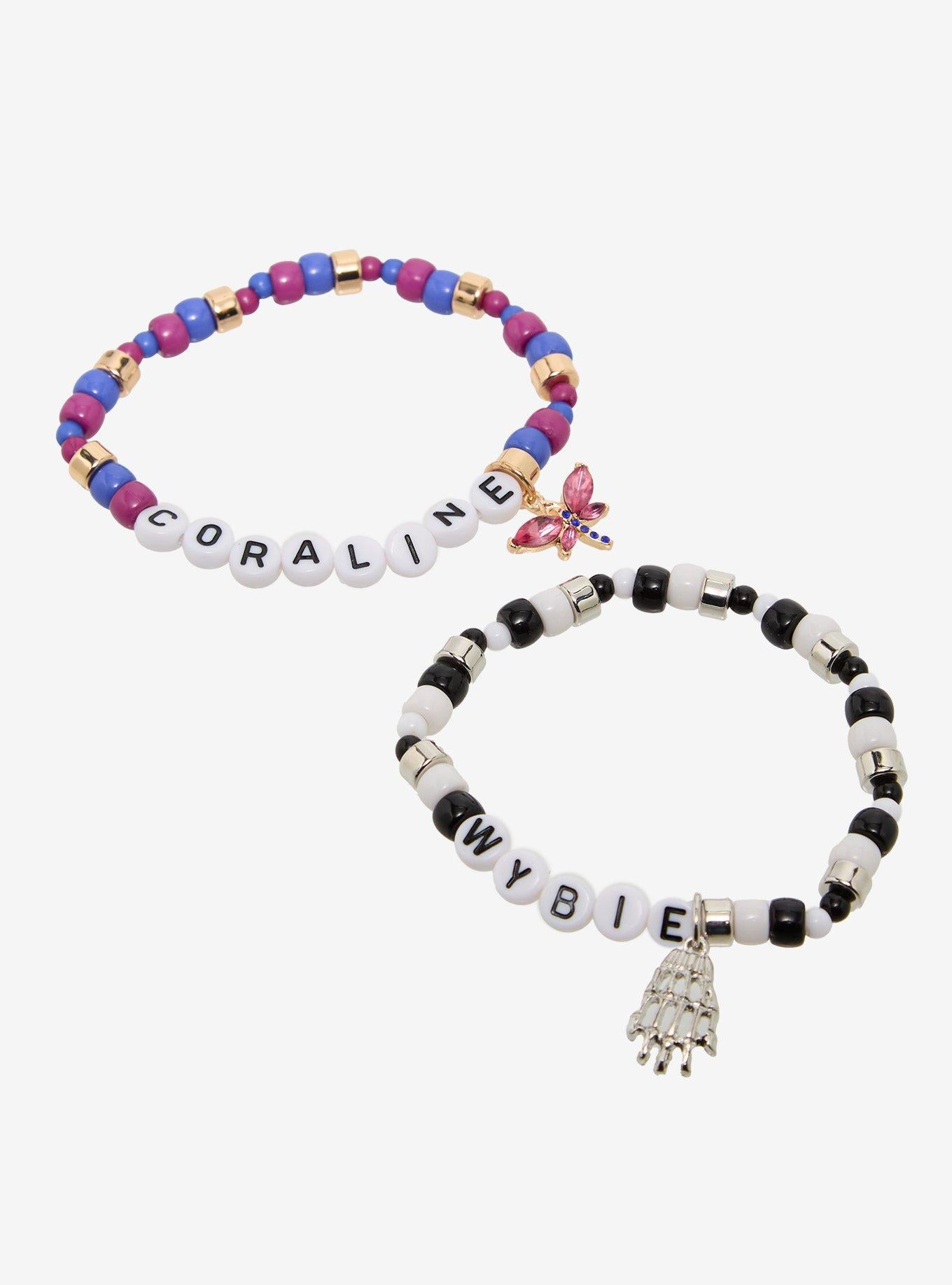 Set de pulseras de la amistad Coraline y Wybie