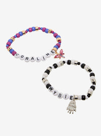 Set de pulseras de la amistad Coraline y Wybie