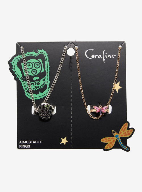 Set de collares ajustables Coraline y Wybie
