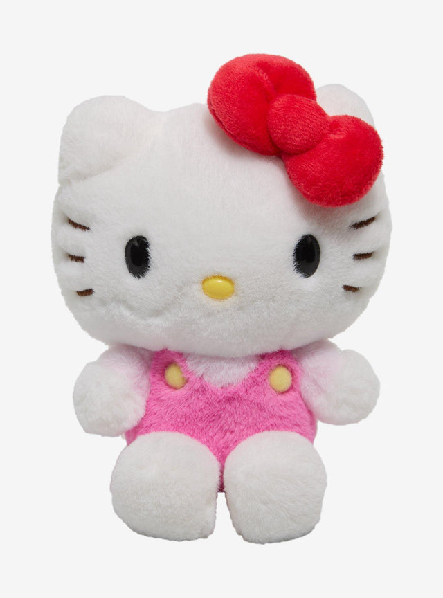 Peluche Hello Kitty con overol rosado