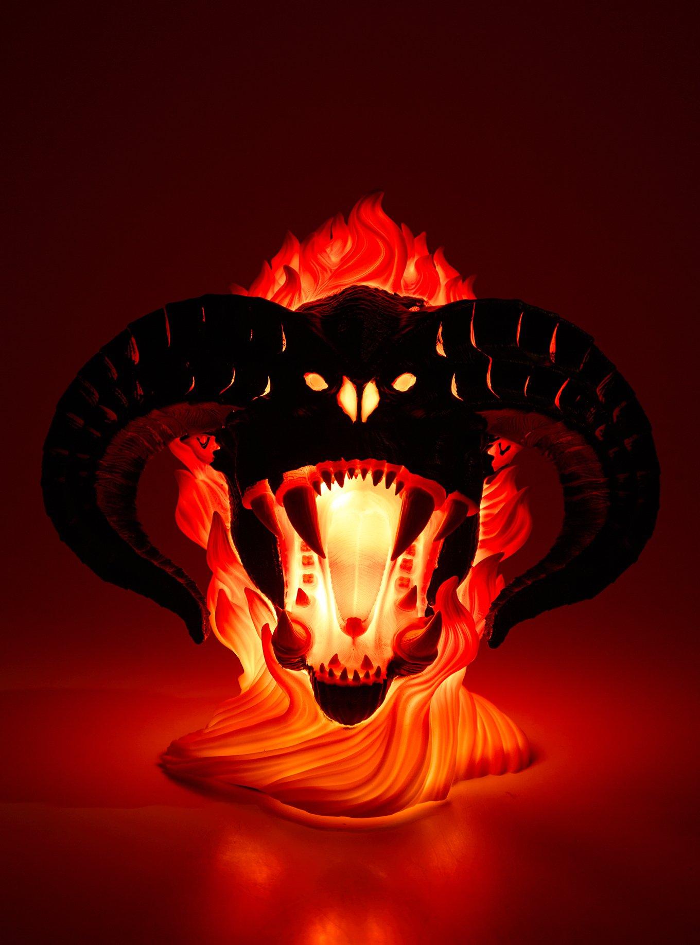 Lámpara con forma de Balrog de The Lord of the Rings