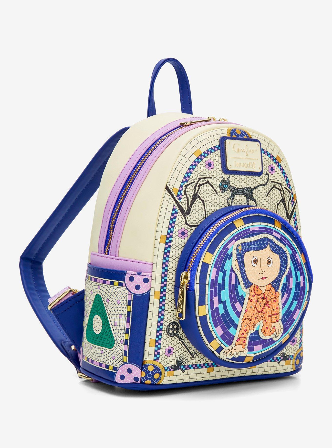 Mochila mini Coraline Through the Tunnel Mosaic