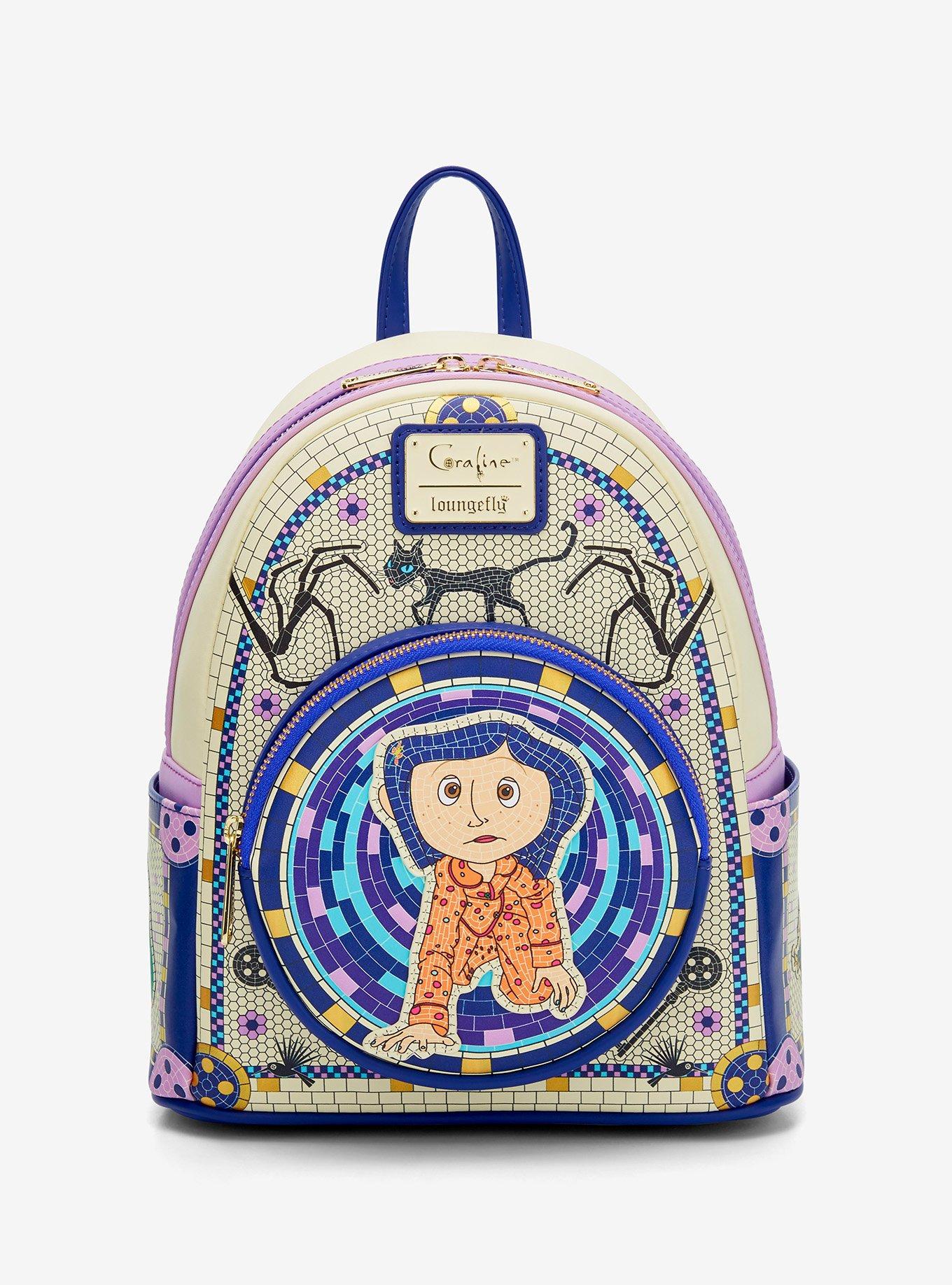 Mochila mini Coraline Through the Tunnel Mosaic
