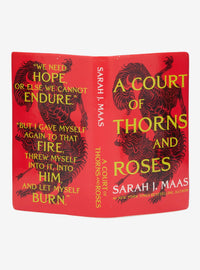 Florero libro abierto A Court of Thorns and Roses