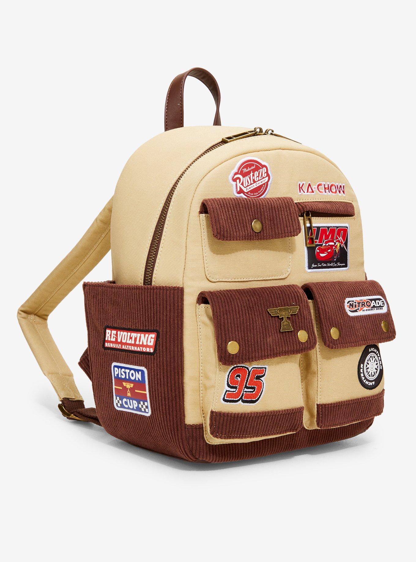 Mochila mini Cars con parches de Lightning McQueen