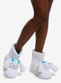 Pantuflas tipo bota de peluche Cinnamoroll