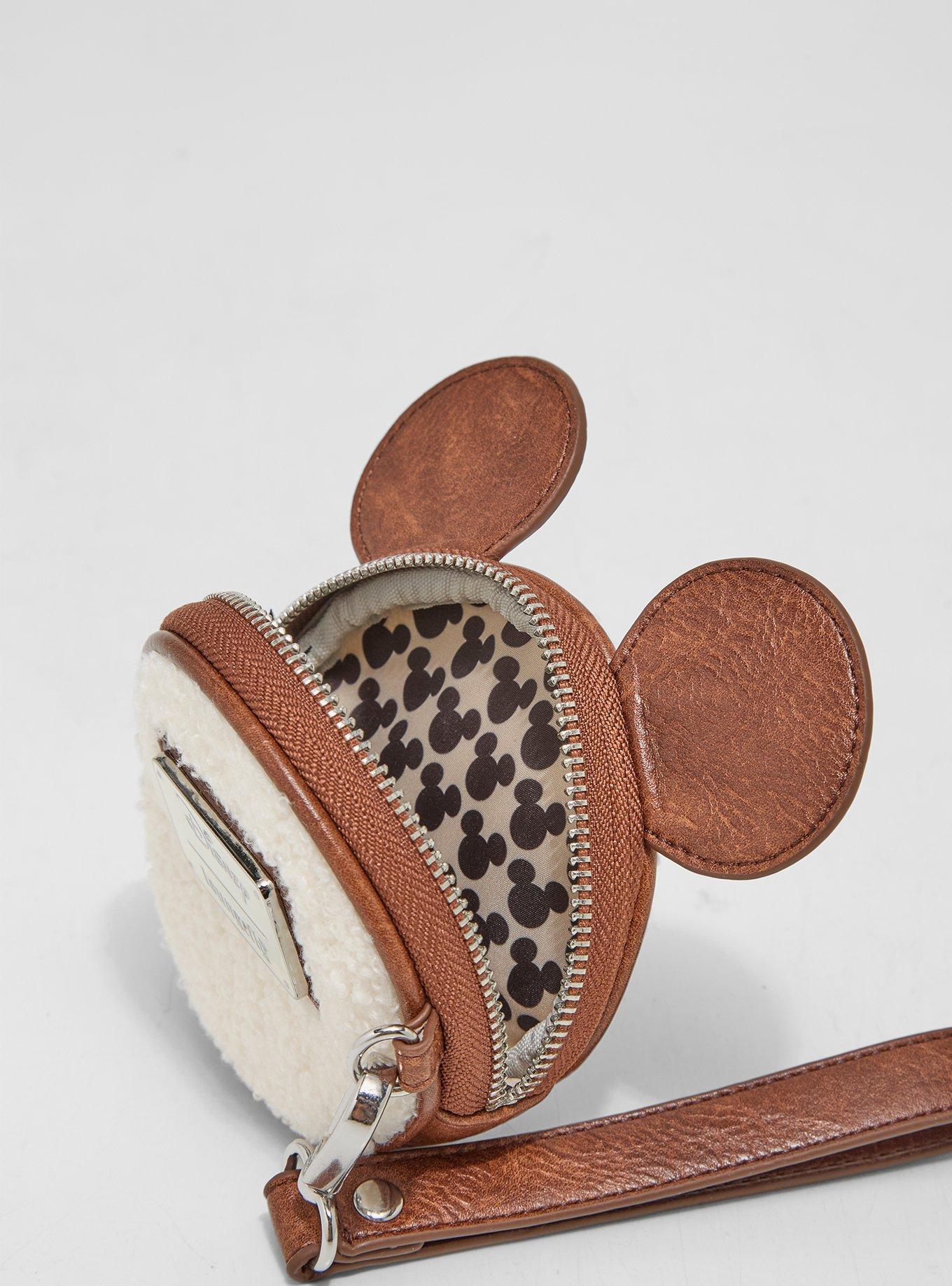 Monedero de sherpa con forma de Mickey Mouse