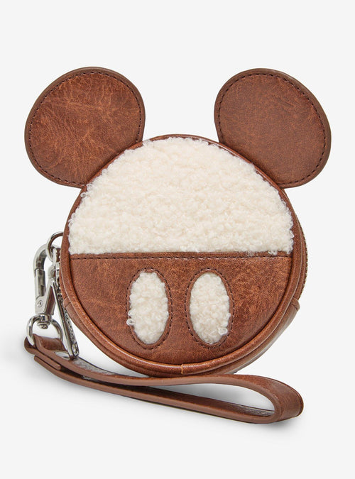 Monedero de sherpa con forma de Mickey Mouse