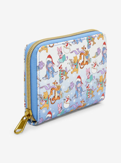 Billetera mini Disney Winnie the Pooh navideña