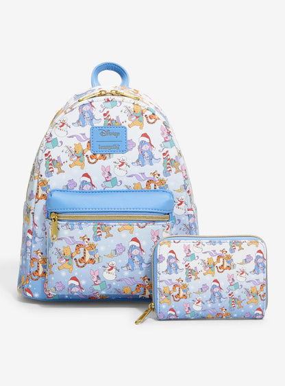 Billetera mini Disney Winnie the Pooh navideña