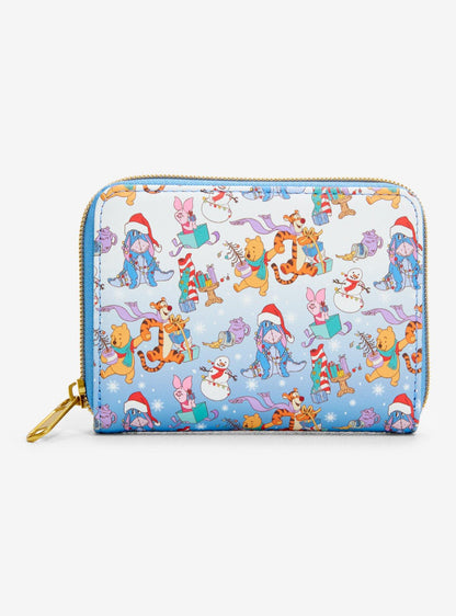 Billetera mini Disney Winnie the Pooh navideña