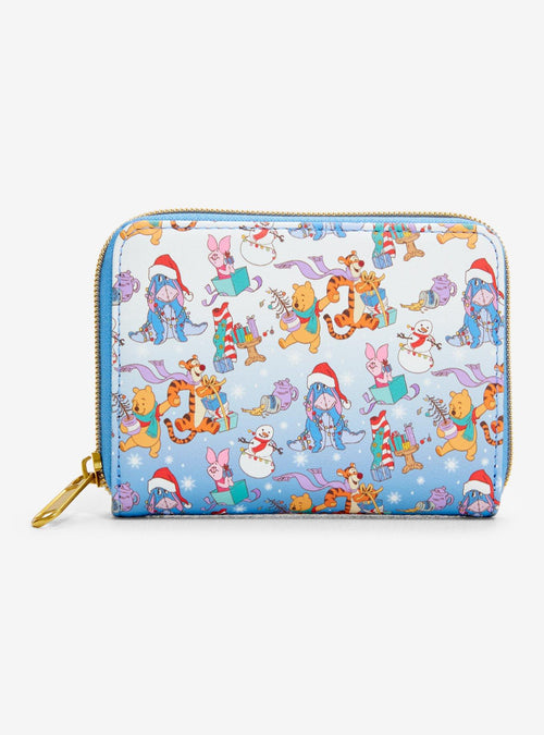 Billetera mini Disney Winnie the Pooh navideña