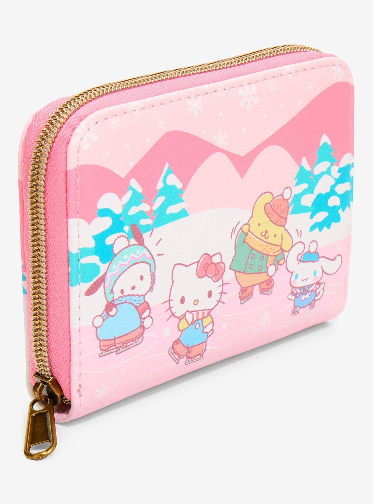Billetera mini Hello Kitty y amigos patinando
