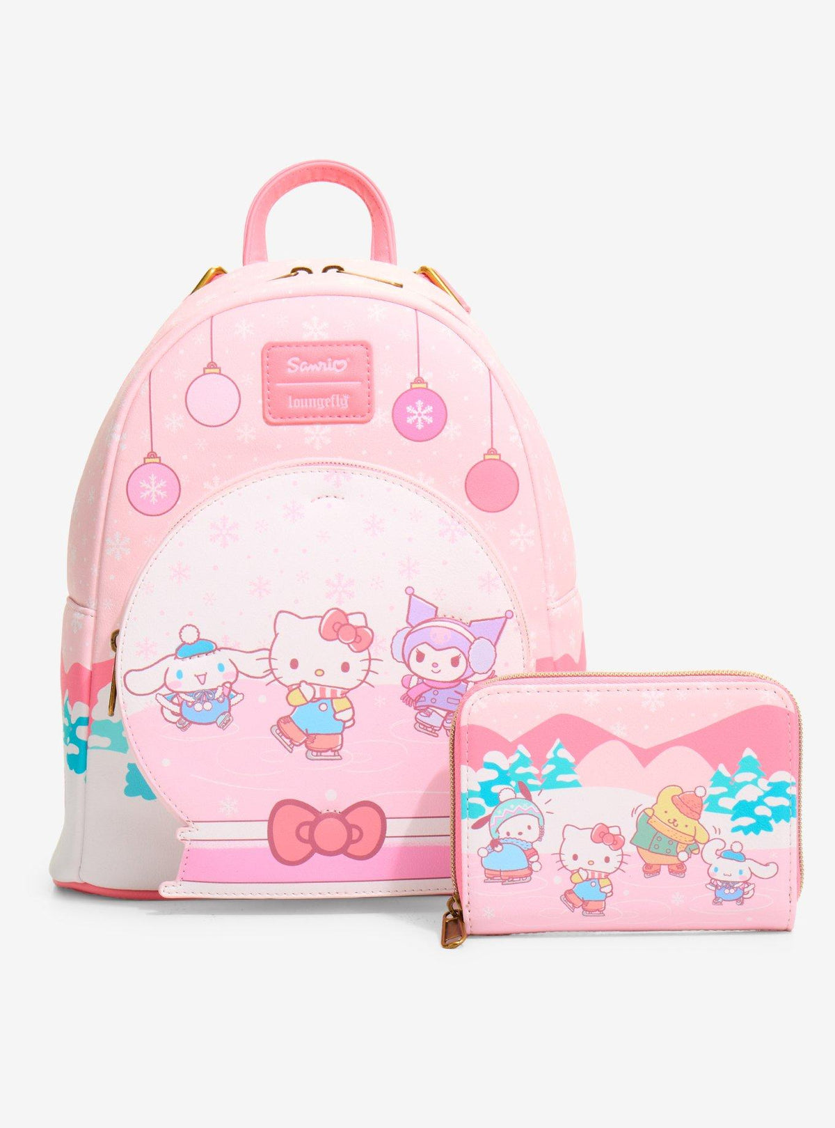 Billetera mini Hello Kitty y amigos patinando