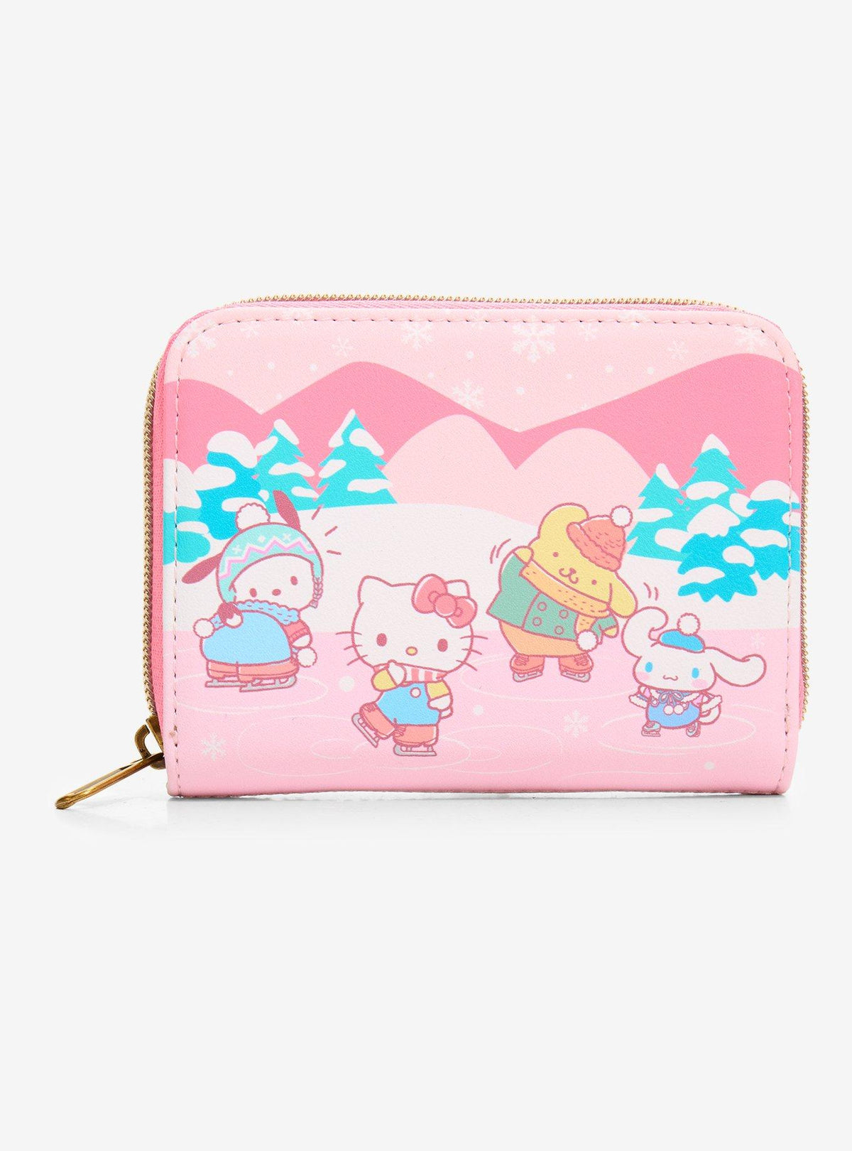 Billetera mini Hello Kitty y amigos patinando
