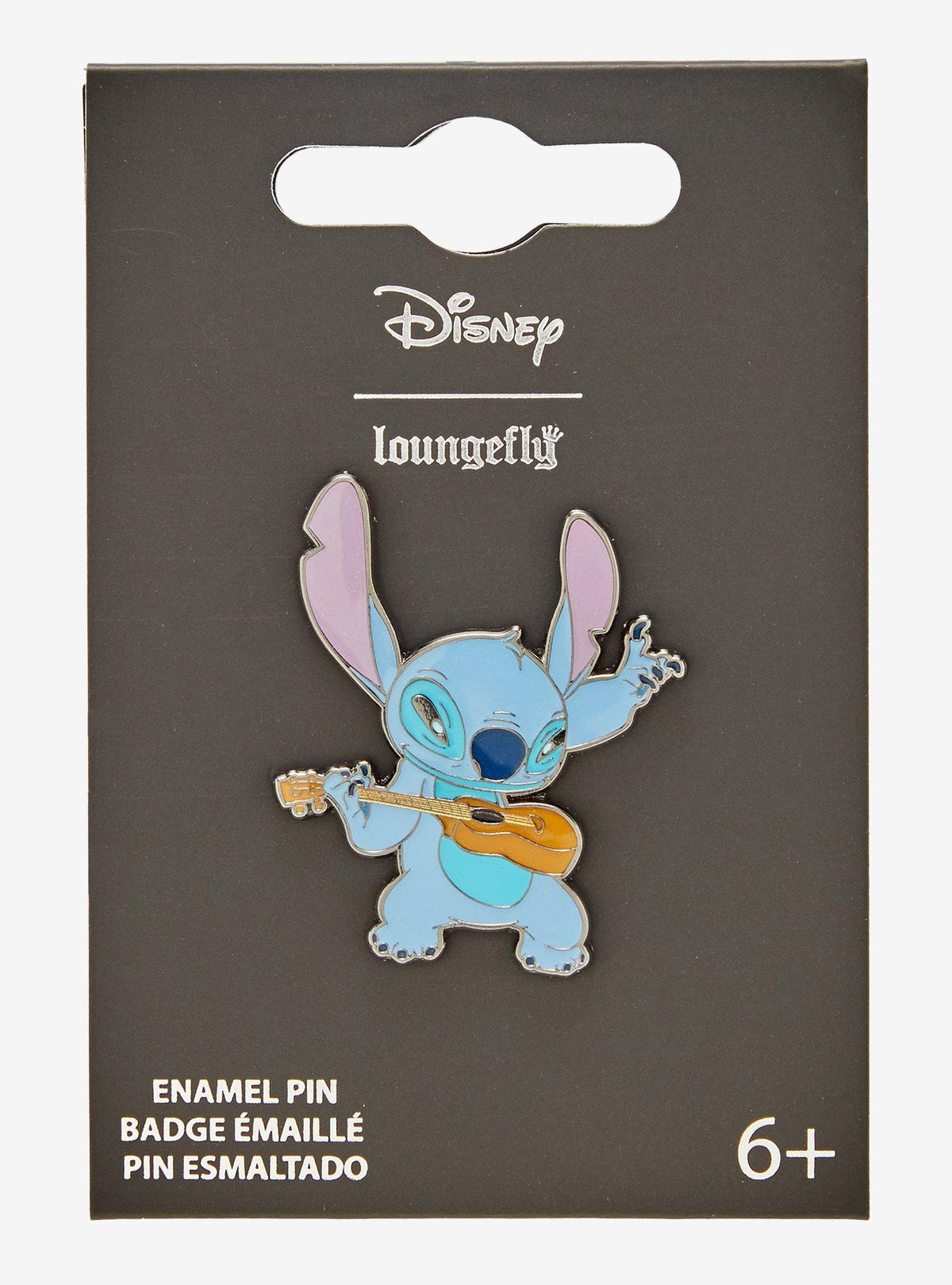 Pin esmaltado de Stitch con ukelele