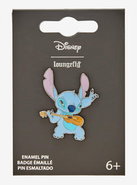 Pin esmaltado de Stitch con ukelele