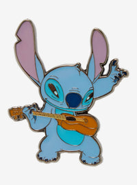 Pin esmaltado de Stitch con ukelele