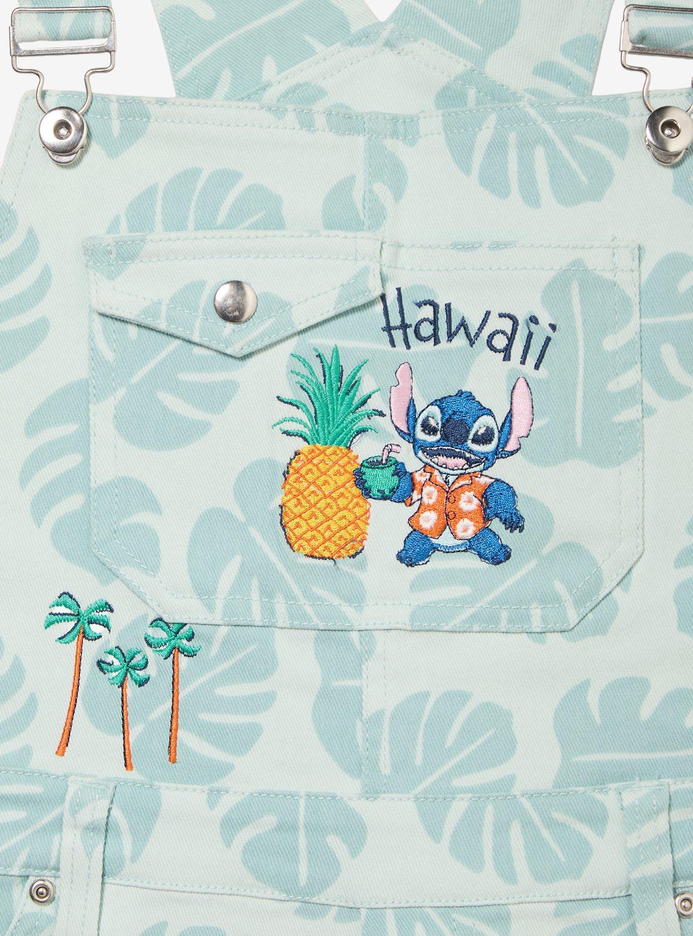 Jardinera corta Disney Lilo & Stitch con estampado de palmeras