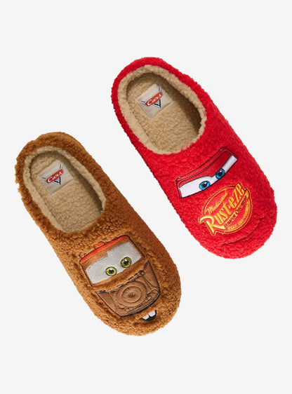 Pantuflas de sherpa Disney Pixar Cars: Lightning McQueen y Mater