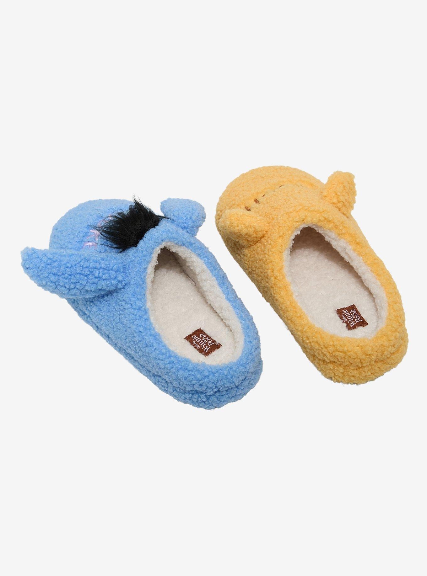Pantuflas Sherpa Winnie the Pooh, Eeyore y Pooh Bear