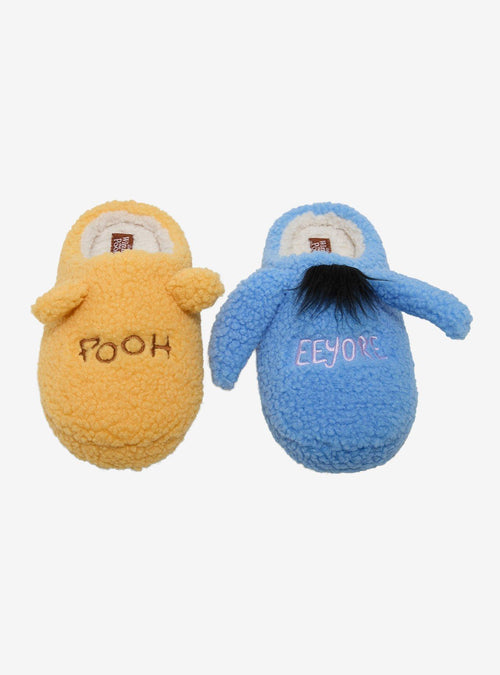 Pantuflas Sherpa Winnie the Pooh, Eeyore y Pooh Bear