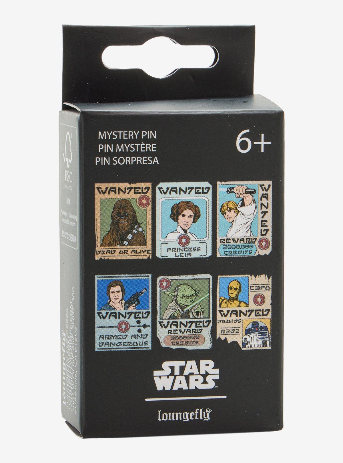 Pin esmaltado sorpresa Star Wars: póster de buscados