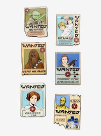 Pin esmaltado sorpresa Star Wars: póster de buscados