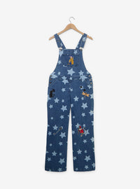 Jardinera de mezclilla Coraline con estrellas para mujer