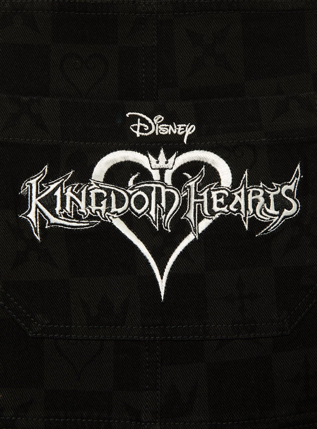 Jardinera corta a cuadros Kingdom Hearts para mujer