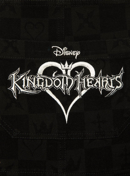 Jardinera corta a cuadros Kingdom Hearts para mujer