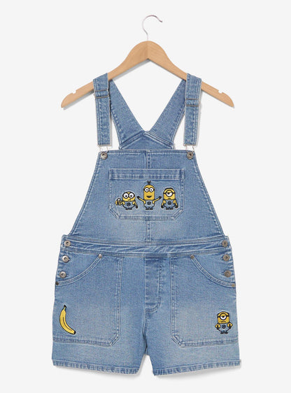 Jardinera corta de mujer Minions con bananas