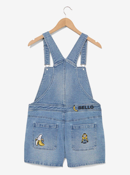 Jardinera corta de mujer Minions con bananas
