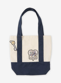Mini bolso de lona azul marino Kingdom Hearts con parches