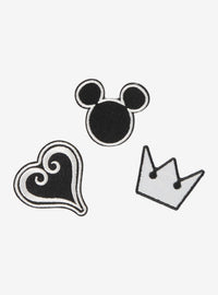 Mini bolso de lona azul marino Kingdom Hearts con parches