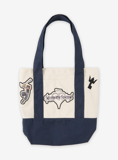 Mini bolso de lona azul marino Kingdom Hearts con parches