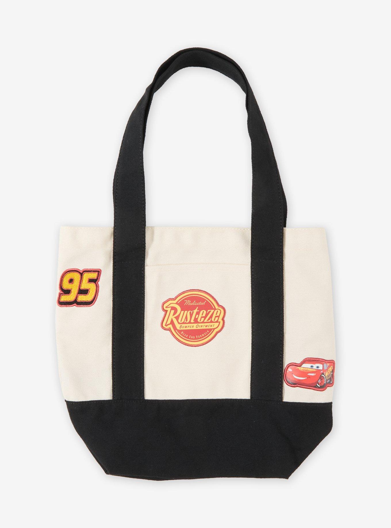 Mini bolso de lona Cars de Lightning McQueen con parches
