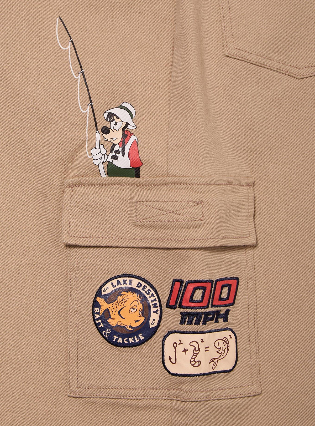 Pantalón cargo de tiro alto Disney Goofy, tallas grandes
