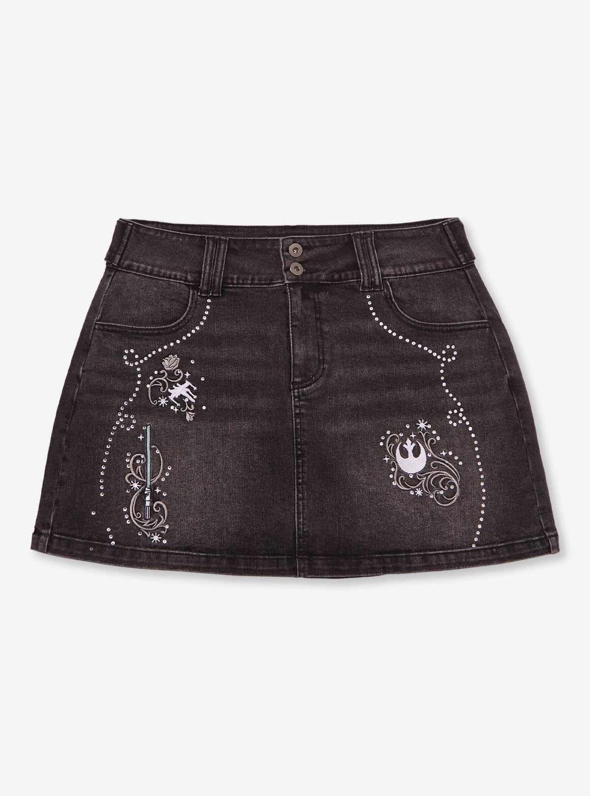 Minifalda de mezclilla Star Wars Rebel con brillantes