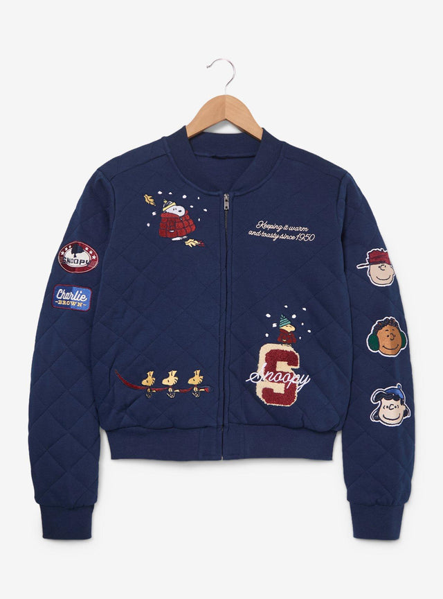 Peanuts: Chaqueta bomber corta acolchada de Snoopy