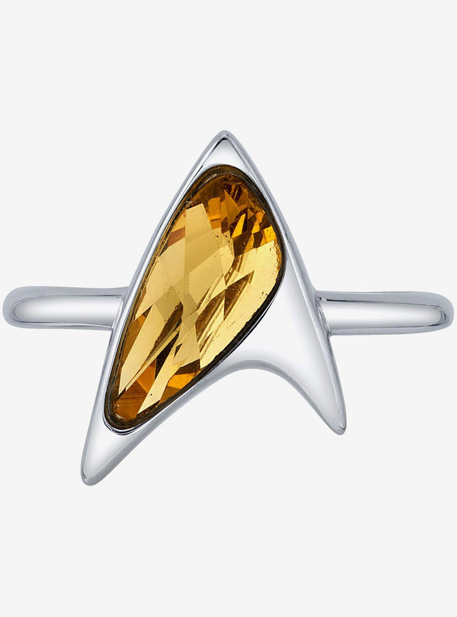 Anillo Delta de Cristal Star Trek - Amarillo