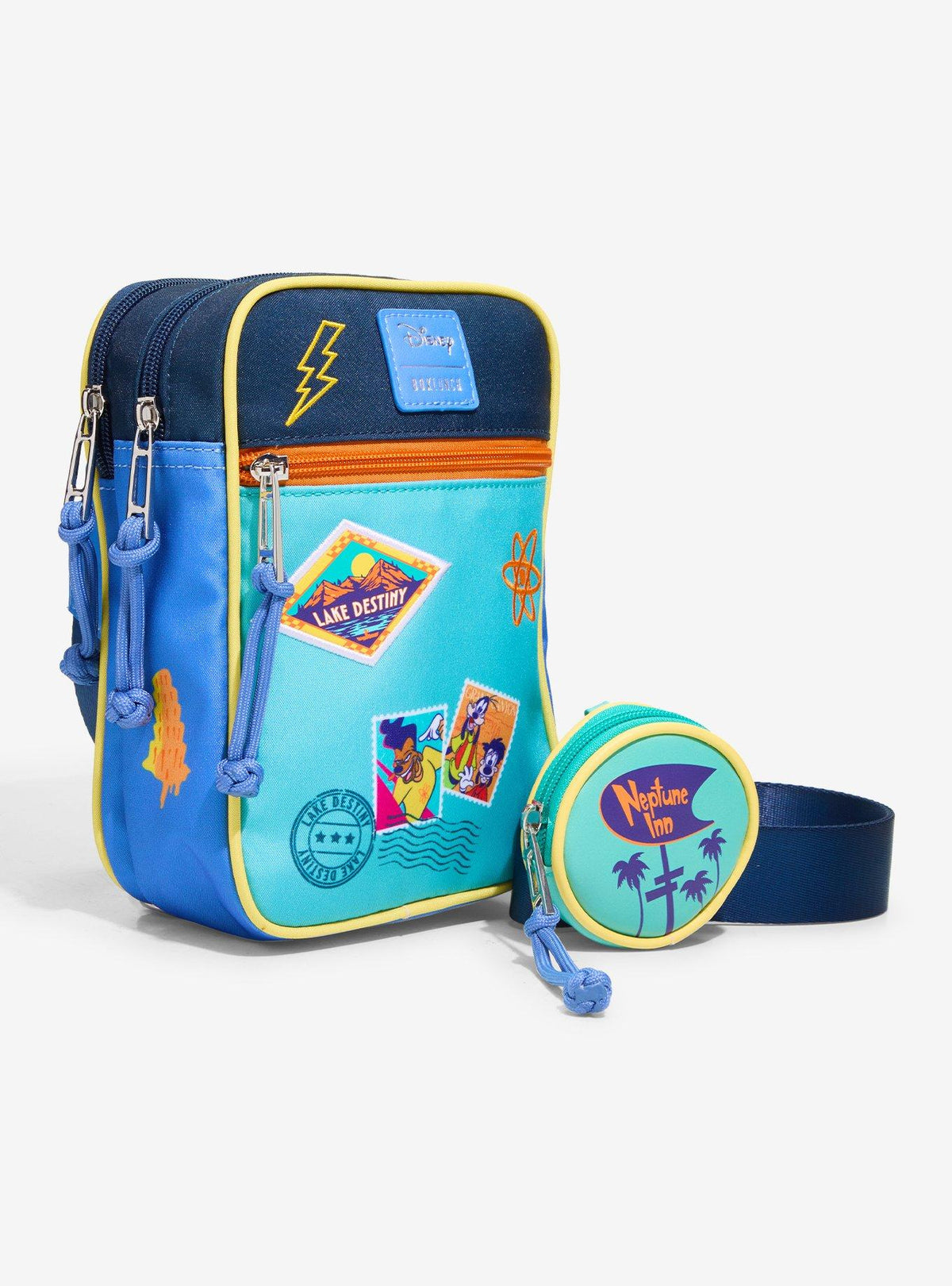 Cartera cruzada A Goofy Movie con estampillas