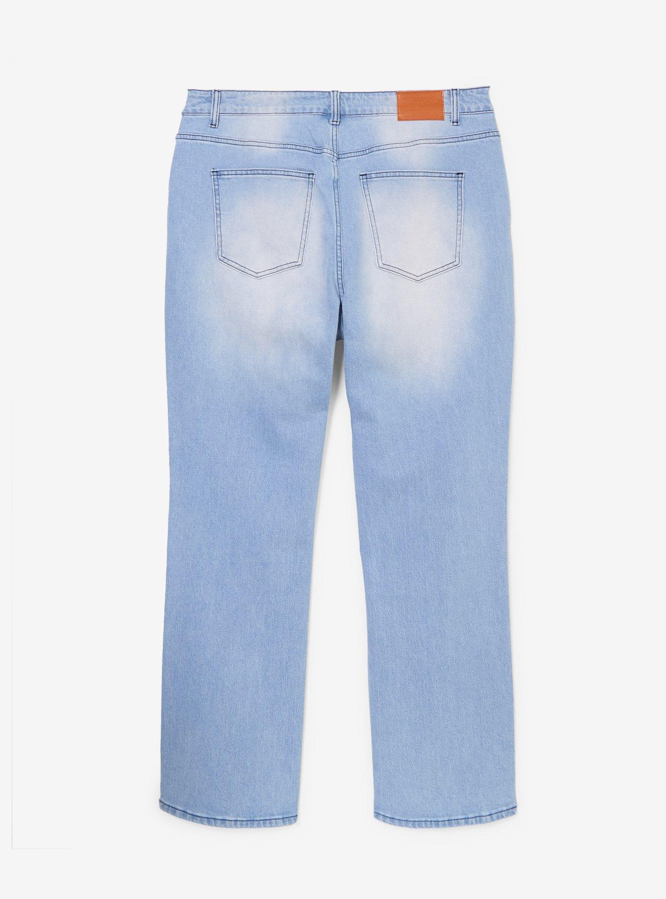 Jeans Mom High-Waisted con Parches de The Nightmare Before Christmas